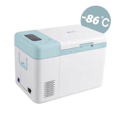 China 17.5KG ABS Mini Cooler -86 Degree Portable Ultra Low Temperature for Medical Research for sale