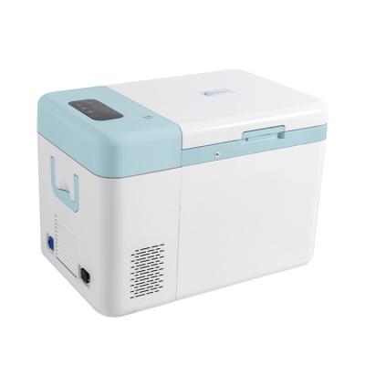 China 25L Portable Ultra Low Temperature -86 Degree Deep Cooler with 12V DC Compact Freezer for sale