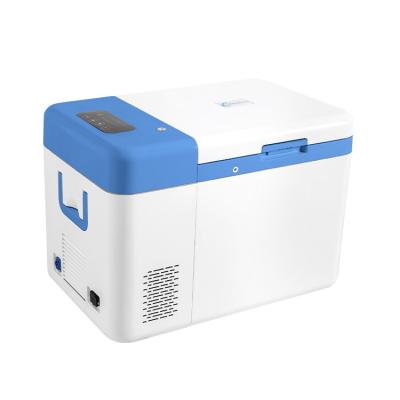 China 25L Portable Ultra Low -60 Degree Desktop Compact Freezer with HE Refrigerant and 1 for sale