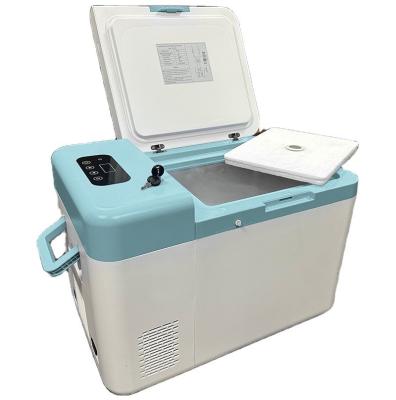 China 12V DC Portable 25L Ultra Low Temperature Cryogenic Freezer for Stem Cell Laboratory for sale