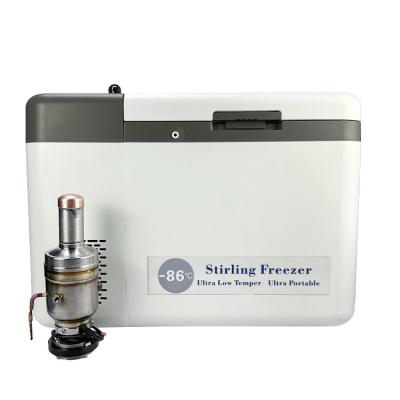 China Portable Vaccine Ultra Low Temperature Stirling Freezer -80C for Medical Transportation for sale