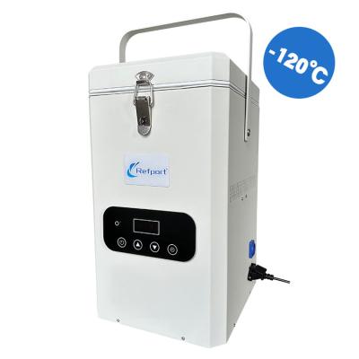 China Refrigerant helium He -120C Mini ULT Lab Freezer for Medical Storage and Transfer for sale