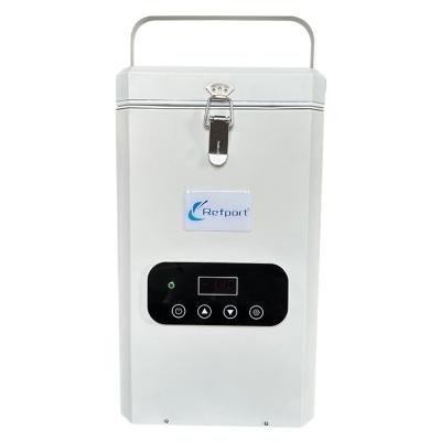 China Portable -120C Mini Lab 2L Medical Transfer Freezer with Stirling Cooling System for sale