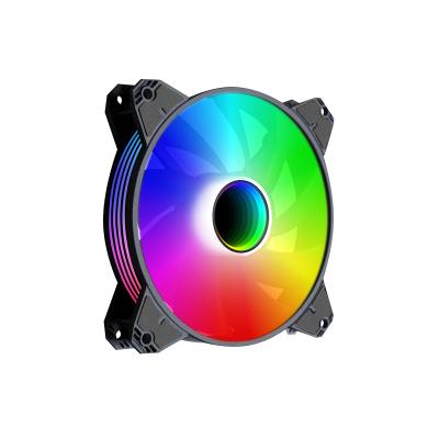 China Hot Selling 120mm 5V 3PIN+4PIN Argb Computer Case Computer Fan Cooler PWM Game PC Case Cooler Controllable Fan for sale