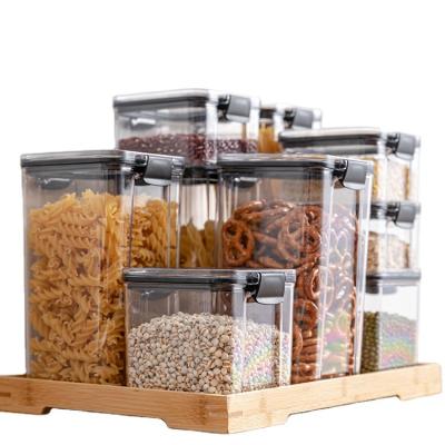 China Freshness Preservation Kitchen Cereal Grain Plastic Food Airtight Dry Storage Box With Cover for sale