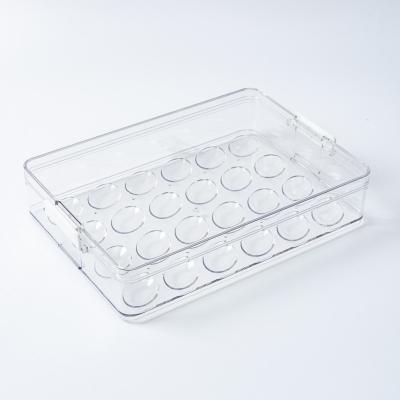 China Fresh-Keeping Fresh-Keeping Organizer Egg Storage Racks Fresh-Keeping Hot Sale Refrigerator with Lid for sale