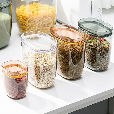 China 2021 New Design Freshness Preservation Food Container Set Food Storage Jar Kitchen Airtight Jars Sealed Storage Tub for sale