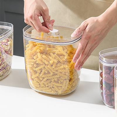 China Hot Selling Transparent Airtight Freshness Preservation Food Storage Containers With Lid For Kitchen for sale