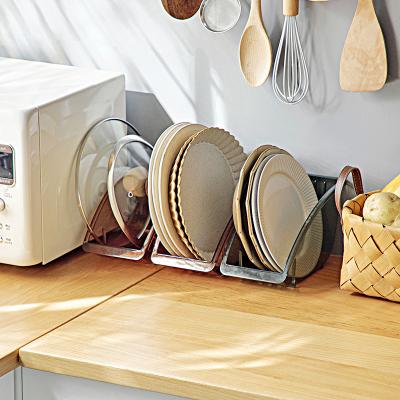 China New Style Kitchen Organizer Pot Lid Rack Dish Storage Viable Holder For Household for sale