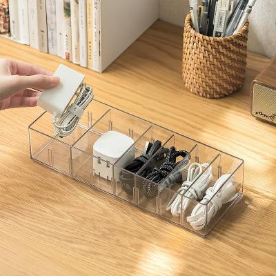 China 2022 Sustainable New Designed Plastic Drawer Data Line Storage Organizer Storage Container Pet Box-Small Size for sale