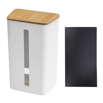 China Bathroom New Design Multifunctional Wall Mounted Waterproof Tissue Box With Lid Soft Magnetic for sale