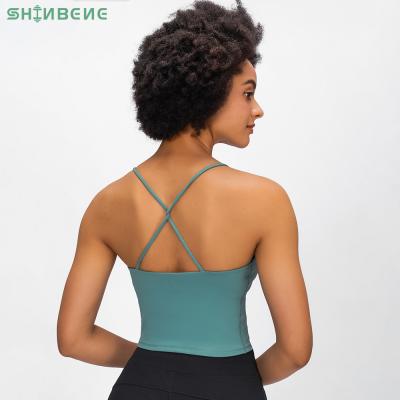 China TWIST Plus Size SHINBENE Padded Workout Yoga Sports Bras Crop Tops Women Anti-sweat Classic Lift Up Fitness Gym Sport Bras Crop Vest for sale