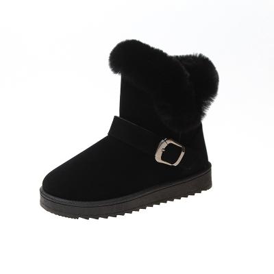 China Wholesale Lady Color Cotton Shoes Uggly Girls Winter Fashion Trend Short Women's Ankle Snow Boots Women for sale