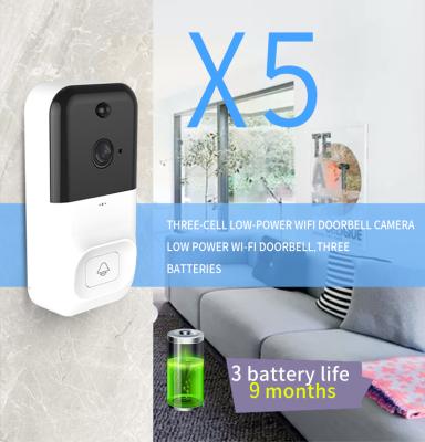 China Two Way Audio Wireless Video Doorbell Camera 720P HD Security Camera with Two Way Talk and Real Time Visual Night Vision for Smart Home for sale