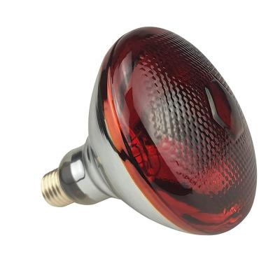 China Color Paint Material Bulb Hard Glass Red Canvas Infrared Bulb Suitable For Food Service Brooder Chickens Pets Bathroom Light Therapy for sale