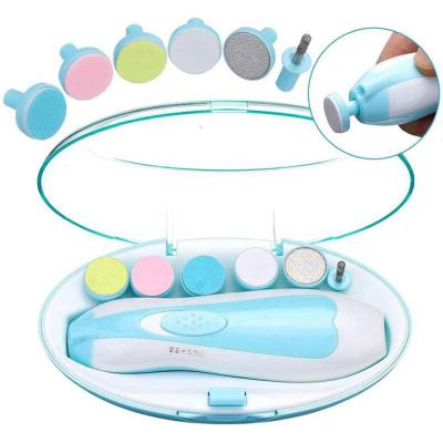 China Durable Newborn Infant Nail Kit Baby Nail File Electric, Nail Trimmer with Light, 10 Replacement Guards and 4 Speed ​​Control Modes for sale