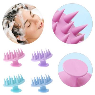 China All Natural Wholesale Barber Tools Amazon Hot Sale Round Cleaning Brush Hair Scalp Massager Silicone Shampoo Soft Hair Brush for sale