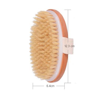 China All Natural Cozihome Amazone Hot Sale 100% Natural Bathroom Wooden Bath Brush For Massage And Body Exfoliating for sale