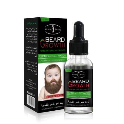 China New Arrival Beard Length Enhancer Regrowth Oil Men Private Label Organic Beard Growth Oil Whitening for sale