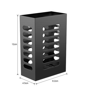 China Simple Wall Mounted Stainless Steel Chopstick Rack Rack Cutlery Spoon Holder Kitchen Rack for sale