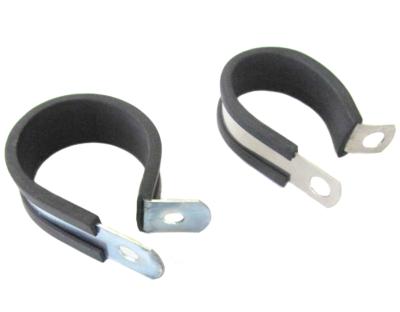 China W1/W2/W3/W4 Stainless And Galvanized P Shaped Cable Hanging Clamp With Rubber for sale