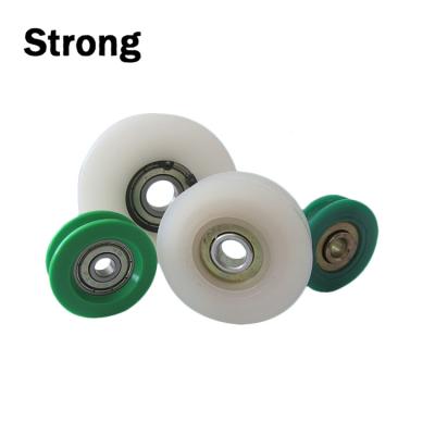 China modern nylon roller wheel/furniture sliding door used plastic nylon roller wheel, plastic roller for sale