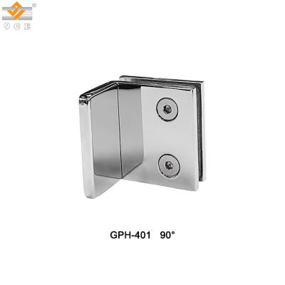 China Qiwin GPH-401 Modern 90 Degree Single Glass To Wall Chrome Brass Bathroom Door Shower Glass Hinge for sale