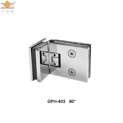 China Modern hot sales square adjust 90 degree brass shower design door pivot glass concave hinge to glass door for sale