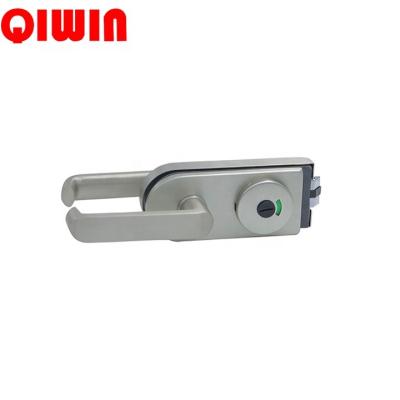 China Keyless One Way Bathroom Toilet / Toilet Security Glass Door Lock With Indicator Light for sale