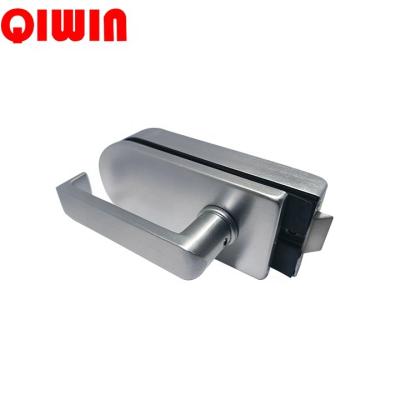 China Desktop Channel Portable Aluminum Frame Keyless Interior Push-Pull Glass Door Lock for sale