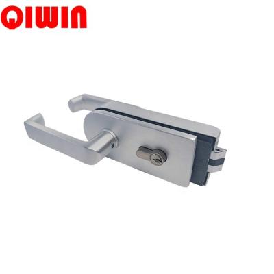 China Office Security Door Handle Aluminum Portable Sliding Interior Glass Locks for sale