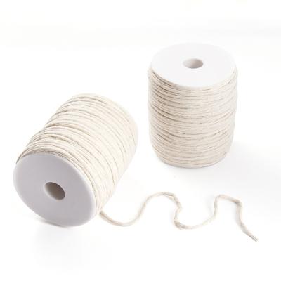 China 4mm 5mm Cotton Sustainable Macrame Rope Single Strand High Quality White Macrame Rope for sale