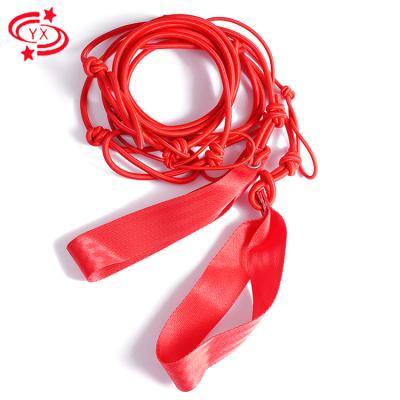 China Sustainable Wholesale Custom Color Adjustable Latex Elastic Rope With Nylon Strap For Sports Exercise for sale