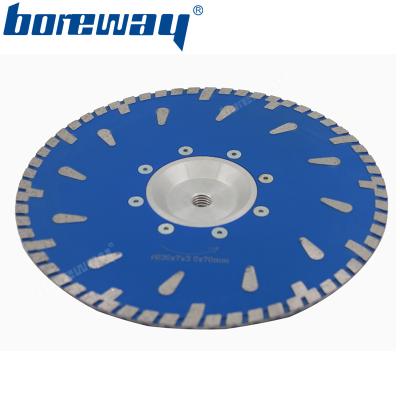 China Hot Selling Wet or Dry Use 230mm Diamond Cutting Disc With Flange for Granite for sale