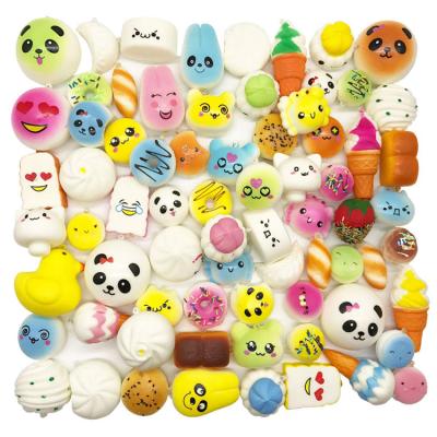 China Creative Gifts Mixing Cheap PU Adults Relieve Effort Children Safety Playing Cute Animal Cartoon Mini Squishy Toys for sale