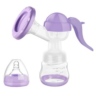 China P.P. New Design Massage Feeding Mother Infant Baby Products Milk Portable Silicone Manual Breast Pump for sale