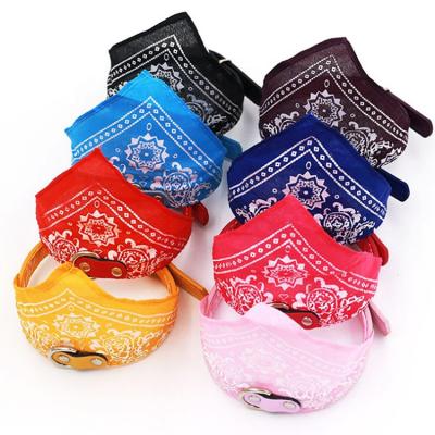 China New Viable Bibs Design Multicolor Cat Bandana Neck Dog Pet Collar Small Supplies Triangle Scarf for sale