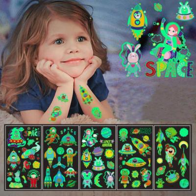 China New Party Decorations Children Temporary Body Waterproof Luminous Cute Cartoon Small Temporary Tattoo Stickers for sale