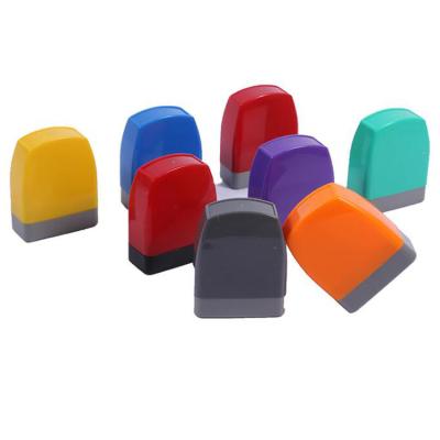 China Factory Photosensitive Action Colorful Photosensitive Children Calls Plastic Custom Rectangle Clothing Seal Shell Material ABS Snap Stamp for sale