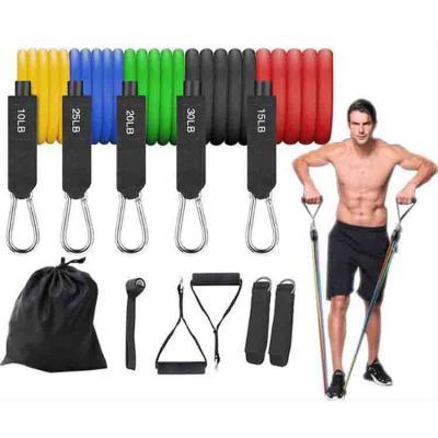 China Weightloss ; Fitness ; Body training; Strength ; Dropshipping Portable Online Colorful Elastic Fitness Training Kit Set Home Gym Equipment Pull Ropes Accessories for sale