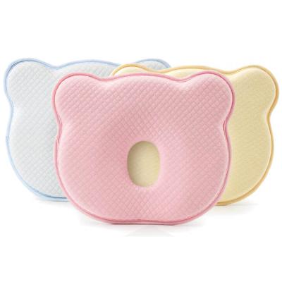 China PORTABLE Cute Design Cotton Round Stereotyped Infant Newborn Sleep Heas Support Flat Baby Care Pillow for sale