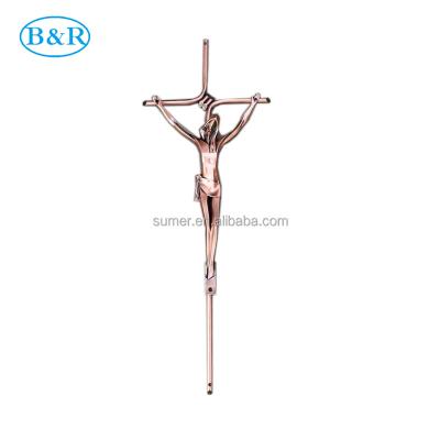 China D065 style size74*25.5cm spanish coffin accessories cross with spain jesus spain coffin crucifix for sale