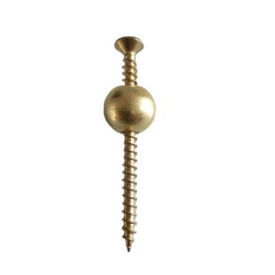 China D047 American Style Metal Or Plastic Ball Screws For Caskets And Coffin for sale