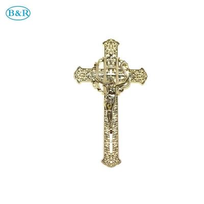 China DP007 European Style Coffin Decoration Ornaments Cross Plastic Crucifix for sale