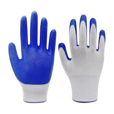 China Cheap Wear Resistant Nylon Polyester Shell Nitrile Coated Work Gloves Hyflex 13gauge Work Nitrile Gloves for sale