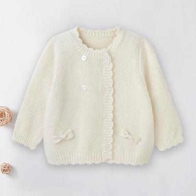 China 2021 new autumn and winter sweaters anti-shrink baby clothes children's sweaters solid color knitted cardigan for sale