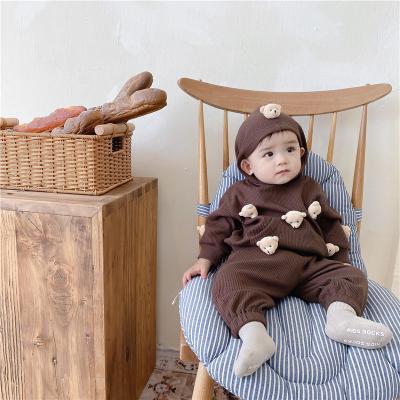 China Autumn New Arrival New Baby Eco-Friendly Baby Costume 21 Cute Bear Hoodie Pants Two Piece Set for sale