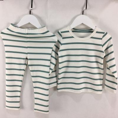 China Autumn Children Cotton Pajamas Warm Sleepwear Girls Pijamas Homewear Spring Breathable Pajamas Set Breathable OEM Service Crossed Out for sale