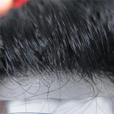 China Freestyle All V Looped Natural Hairline Invisible Thin Skin Men's Hairpiece for sale