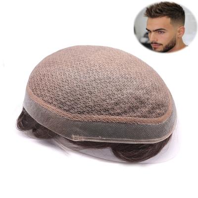 China Freestyle Men's Hair Wig Silk Bottom Toupee Injected Lace, Hair Patch for sale